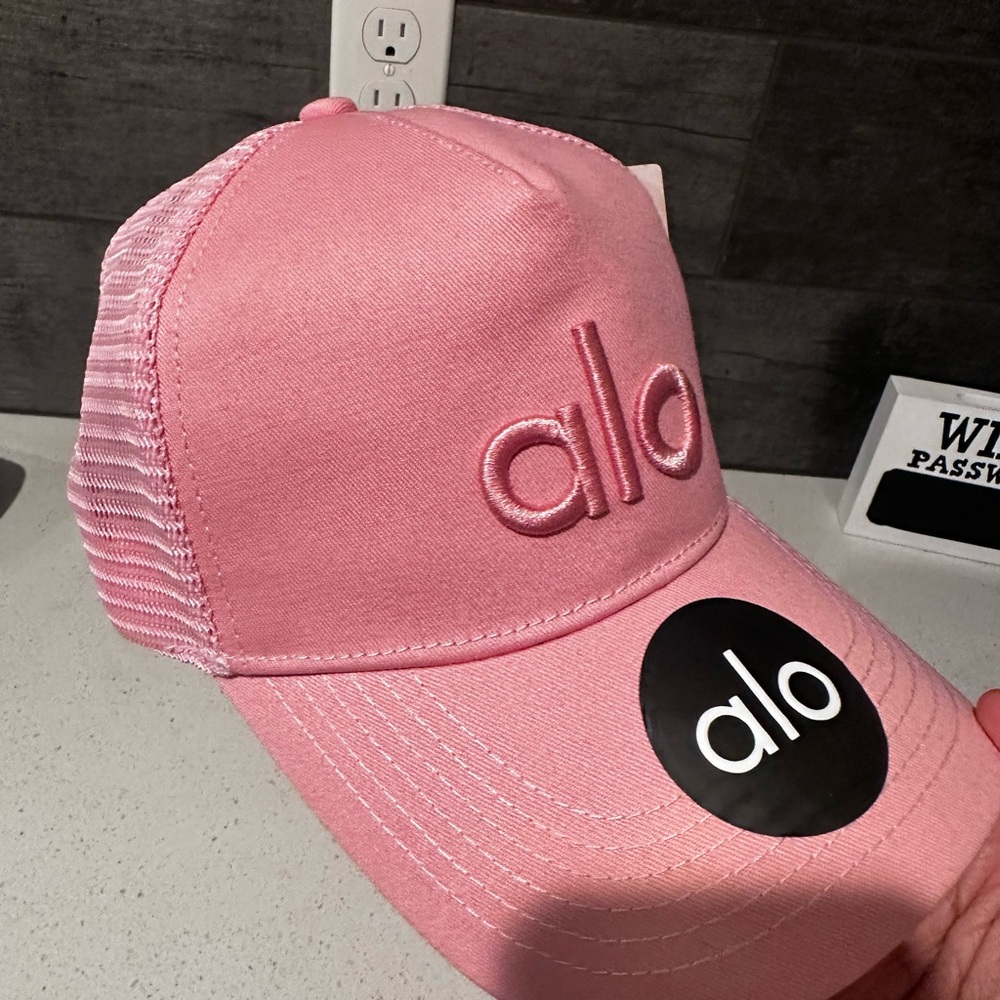 Alo Pink Trucker Hat